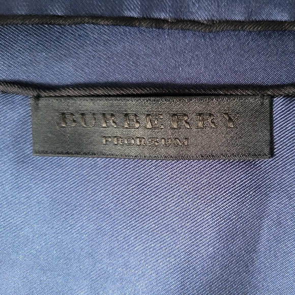 Burberry Prorsum Silk Scarf London City Brilliant Navy Print Unique Authentic - Picture 6 of 14